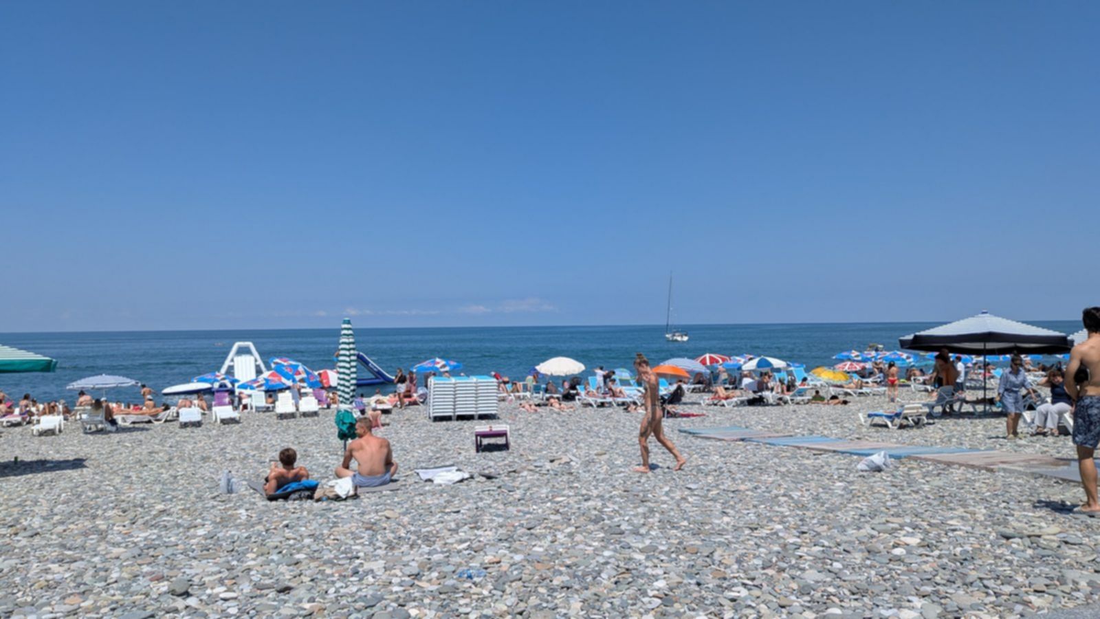 plaża w Batumi w lecie