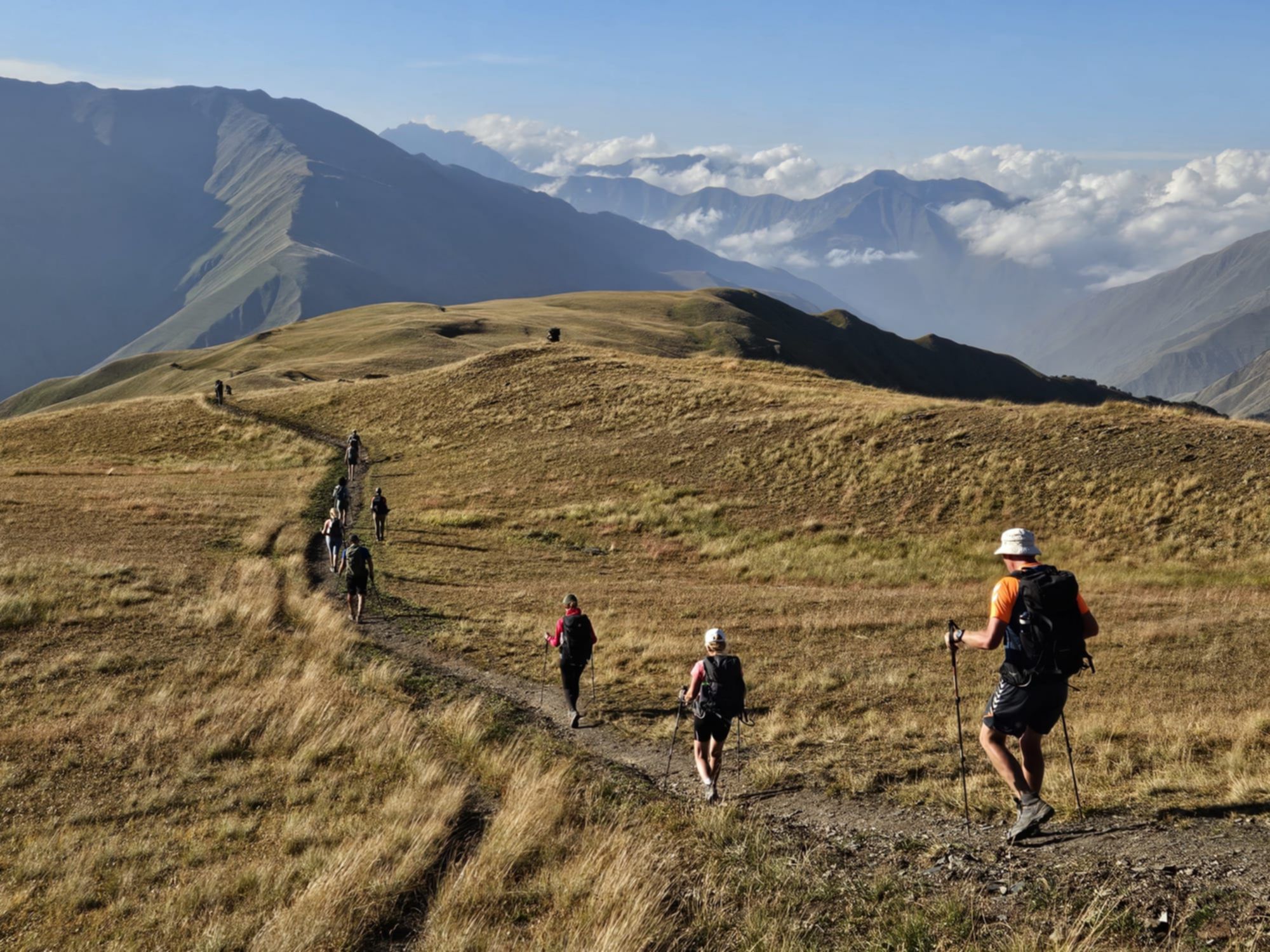 W drodze na polanę Khidotani, Chewsuretia