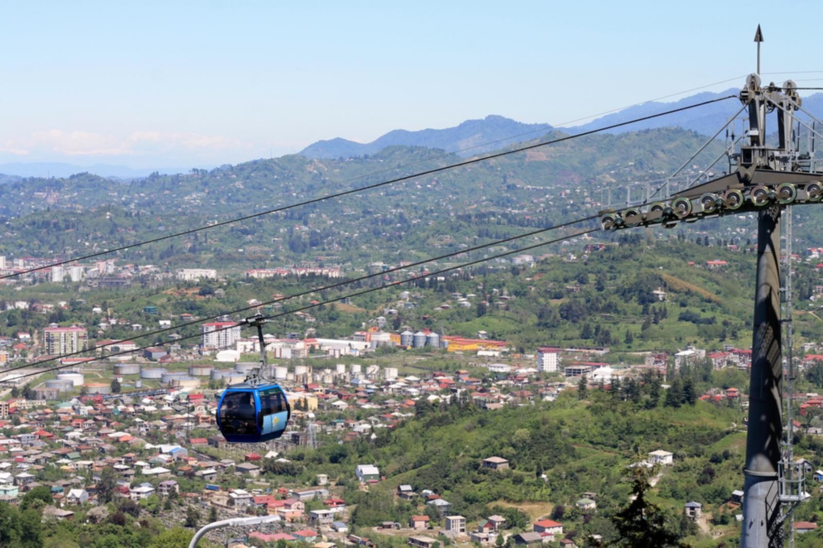 kolejka linowa Argo Batumi widok na miasto Gruzja